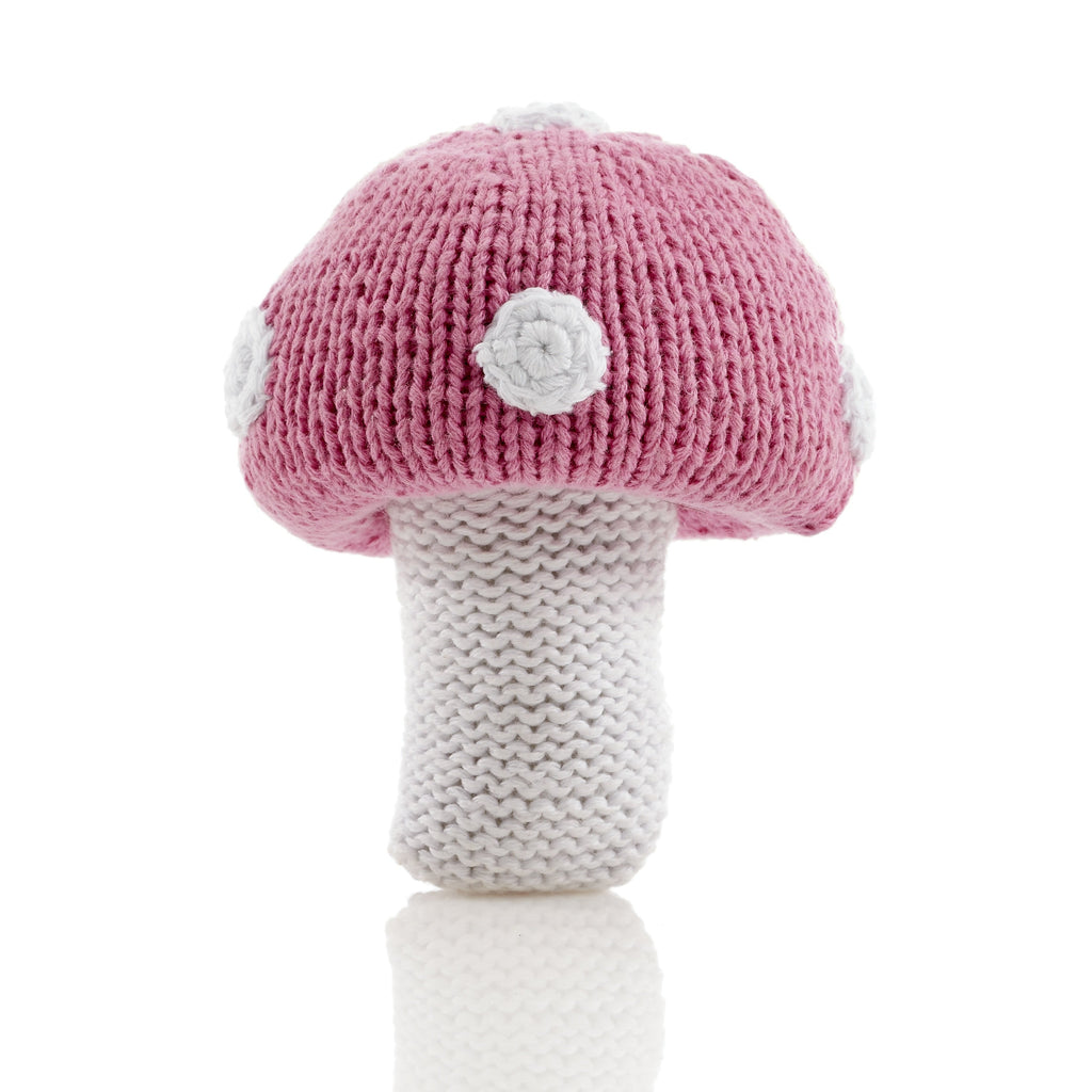 Pink mushroom / rattle