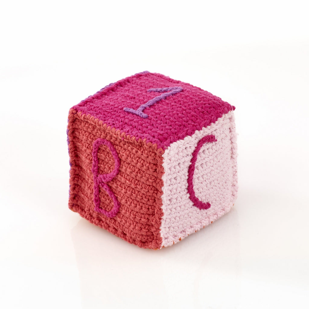 Toy cubes Pink / rattle