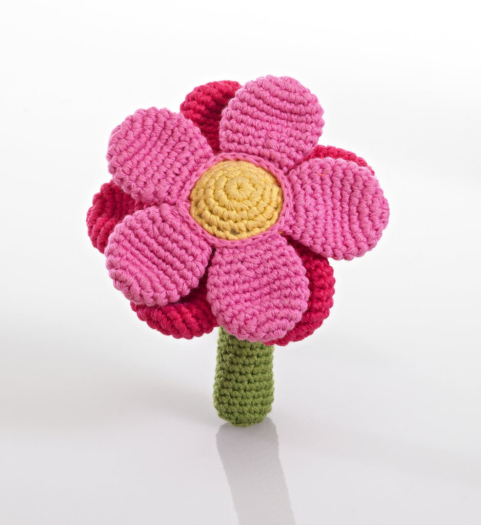 Flower power in pink / rattle