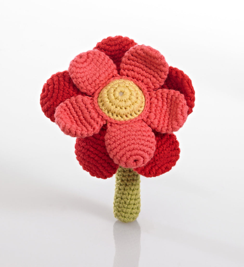 Flower Power in Red / Rattle