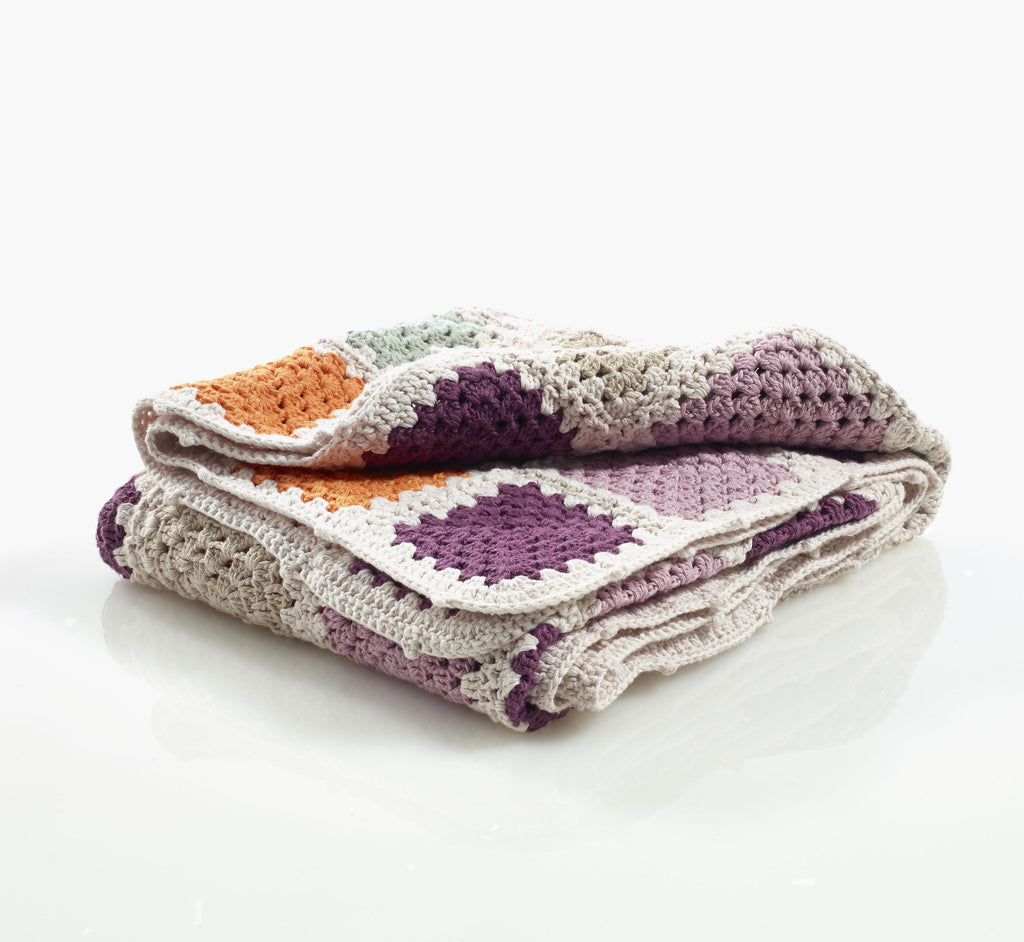 Grannies Organic Cotton Baby Blanket-Purple