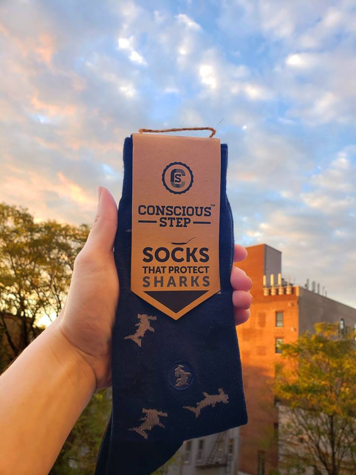 Socken, die Haie schützen