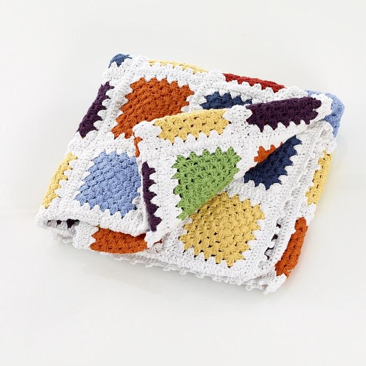 Grandma's crochet blanket - rainbow